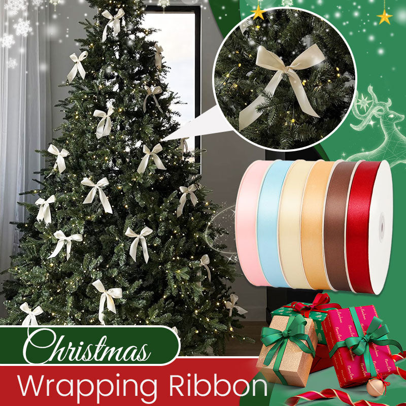 Christmas Wrapping Ribbon🎁91.44m/roll🎁